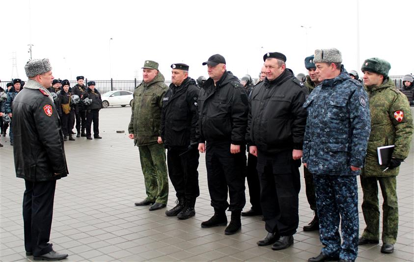 В Управлении Росгвардии по Ростовской области прошла всеобщая тренировка сил и средств