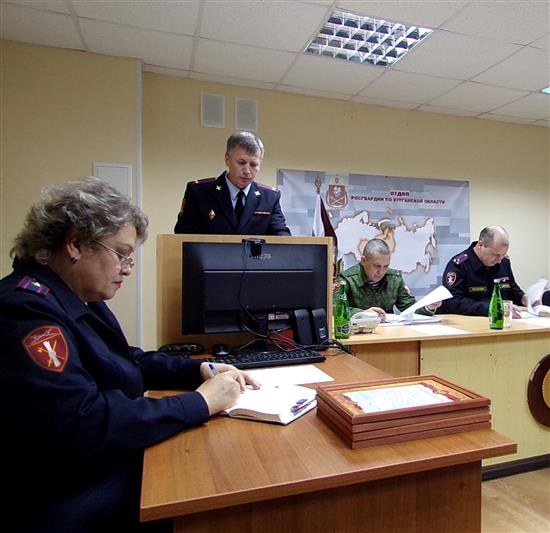 В Отделе Росгвардии по Курганской области прошло заседание координационного совета по взаимодействию с частными охранными организациями