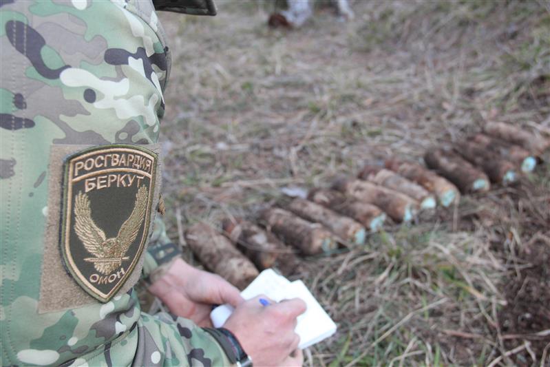 В Севастополе взрывотехники ОМОН «Беркут» обследовали целый арсенал боеприпасов времен Великой Отечественной Войны