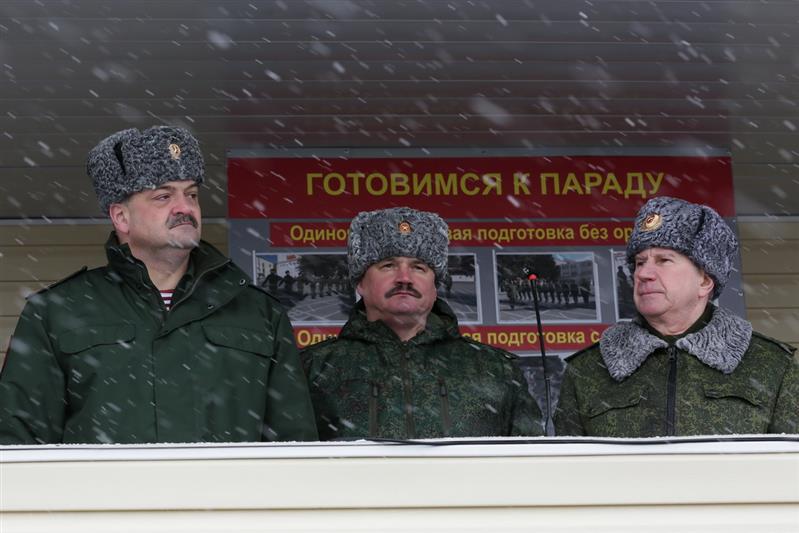 РОСГВАРДИЯ ПРОВЕЛА ПЕРВУЮ ОТКРЫТУЮ ТРЕНИРОВКУ  ПАРАДНОГО РАСЧЁТА