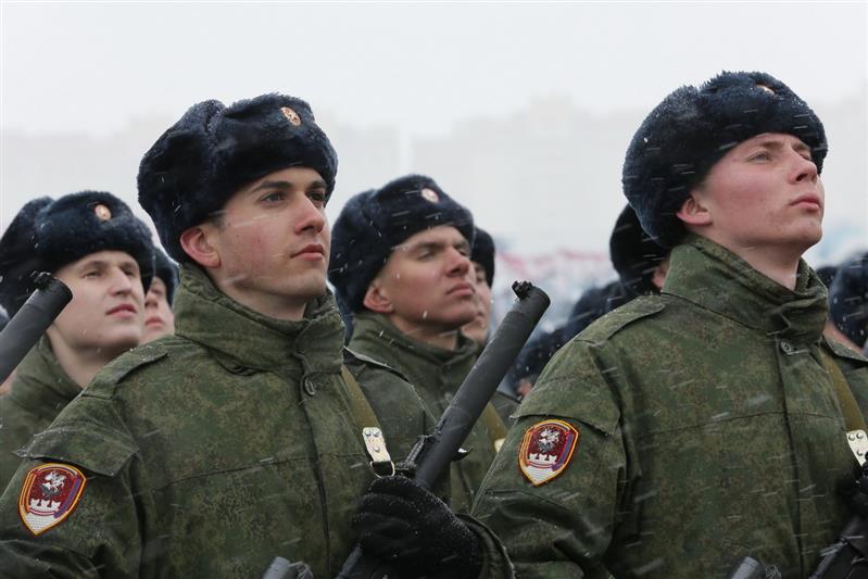 РОСГВАРДИЯ ПРОВЕЛА ПЕРВУЮ ОТКРЫТУЮ ТРЕНИРОВКУ  ПАРАДНОГО РАСЧЁТА