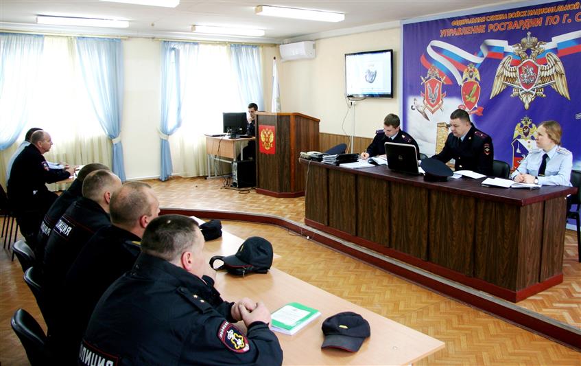 В Севастополе сотрудники вневедомственной охраны приняли участие в профилактическом межведомственном занятии