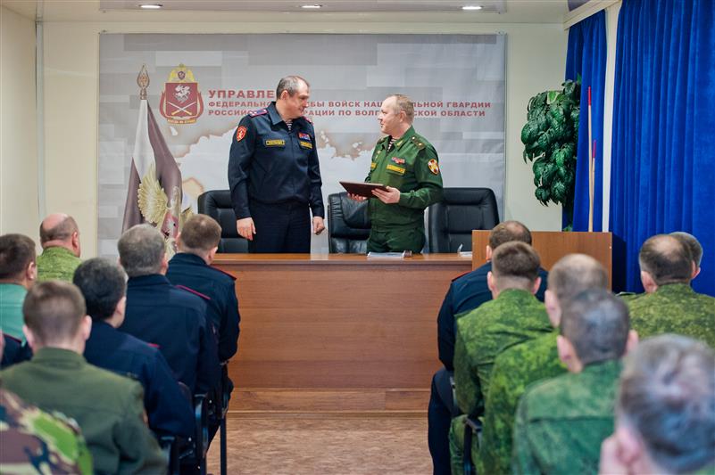 Личному составу Управления Росгвардии по Волгоградской области представлен новый руководитель