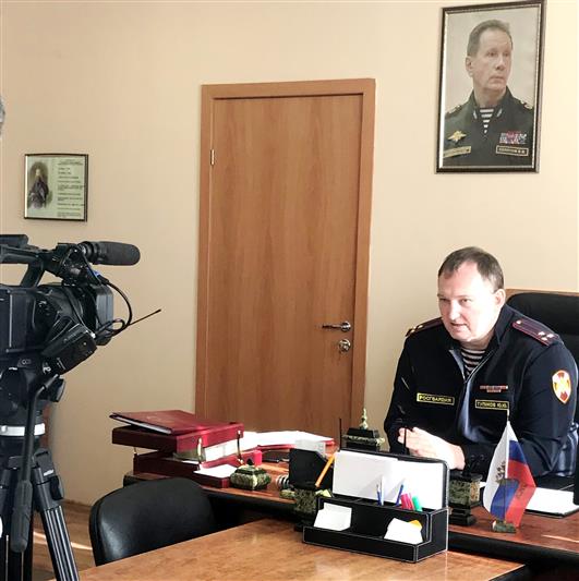 Врио начальника Управления Росгвардии по Волгоградской области рассказал журналистам региональных СМИ о работе подчиненных