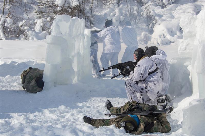 Боевые пловцы Росгвардии показали своё мастерство в ходе брифинга контр-адмирала Андрея Шатаева (фото, видео)