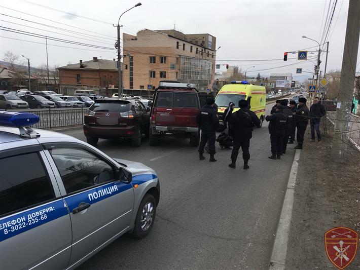 В Чите сотрудниками вневедомственной охраны Росгвардии задержаны трое злоумышленников, пытавшихся ограбить банк