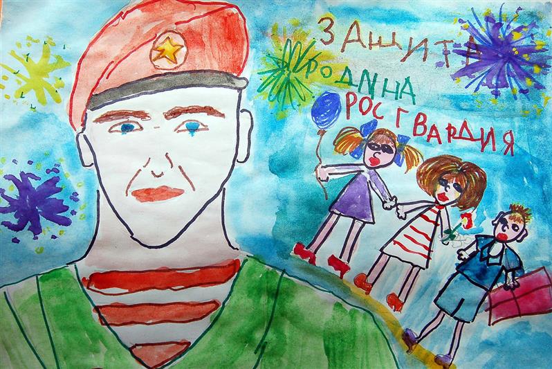 В Приволжском округе подведены итоги регионального этапа конкурса детского рисунка «Моя Росгвардия»