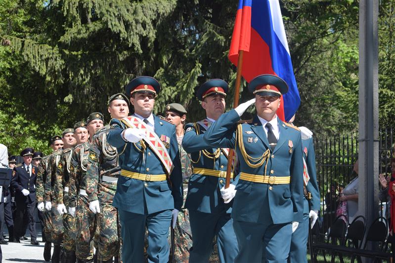 Военнослужащие Крымского соединения Росгвардии приняли участие в церемонии открытия памятника участнику Великой Отечественной войны, офицеру «Смерш» Сергею Кузьмичу Беспалову