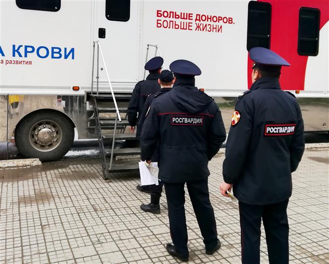Южный округ Росгвардии присоединился к всероссийской донорской акции