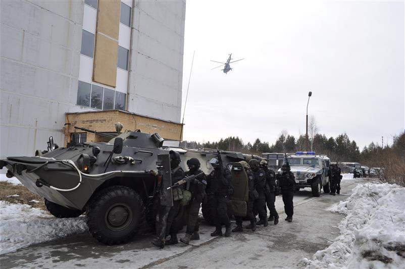 В Уральском округе Росгвардии прошло масштабное командно-штабное учение