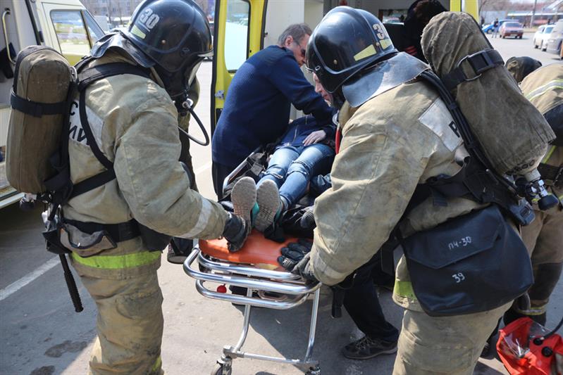 В Хабаровске состоялось межведомственное пожарно-тактическое учение с участием сотрудников Росгвардии