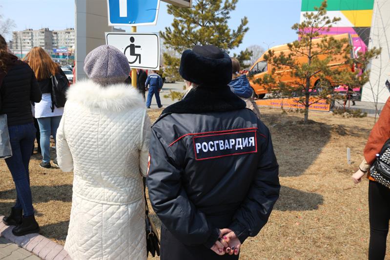 В Хабаровске состоялось межведомственное пожарно-тактическое учение с участием сотрудников Росгвардии
