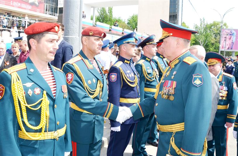 Командующий Южным округом Росгвардии принимает участие в торжествах в честь 100-летия Южного военного округа Министерства обороны
