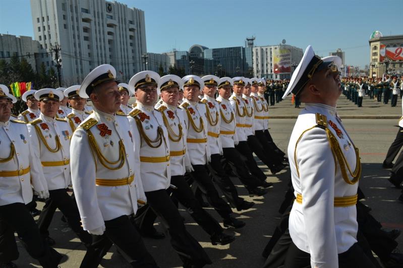 Росгвардейцы Восточного округа приняли участие в Параде Победы и в шествии «Бессмертного полка» (фото, видео)