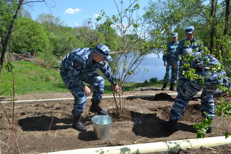 В Еврейской автономной области появилась новая аллея в честь бойцов ОМОН
