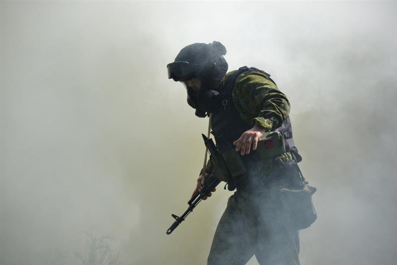 В пригороде Хабаровска состоялись соревнования по преодолению полосы препятствий среди сотрудников отрядов спецназначения