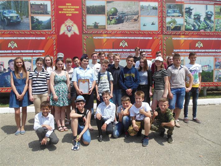 Кубанские школьники побывали в гостях у спецназа Росгвардии