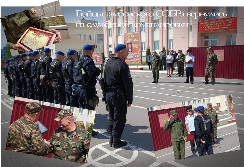 Бойцы белгородского ОМОН и тамбовского СОБР вернулись из служебных командировок