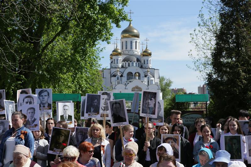 Военнослужащие Отдельной дивизии оперативного назначения им. Ф.Э. Дзержинского войск национальной гвардии Российской Федерации приняли участие в праздновании  Дня Победы в Реутове