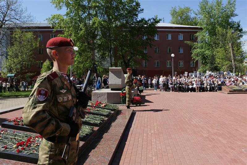 Военнослужащие Отдельной дивизии оперативного назначения им. Ф.Э. Дзержинского войск национальной гвардии Российской Федерации приняли участие в праздновании  Дня Победы в Реутове