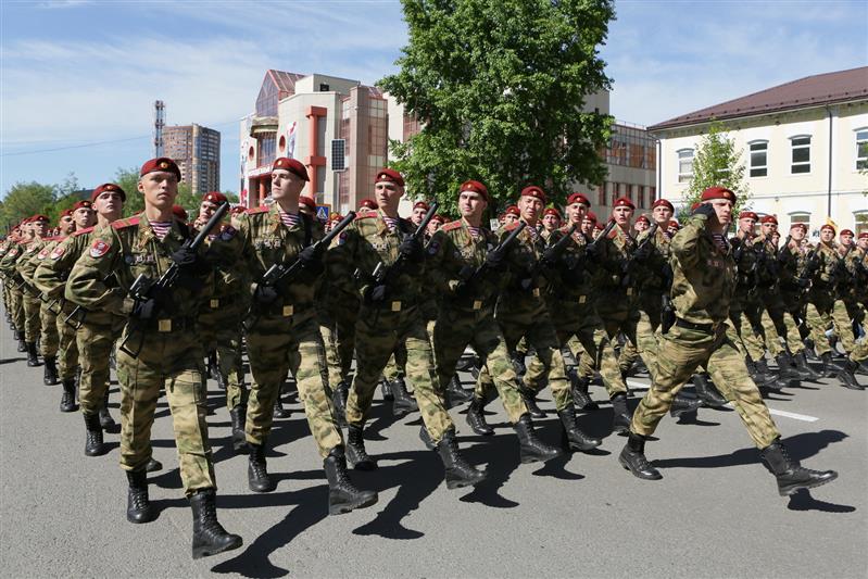 Военнослужащие Отдельной дивизии оперативного назначения им. Ф.Э. Дзержинского войск национальной гвардии Российской Федерации приняли участие в праздновании  Дня Победы в Реутове