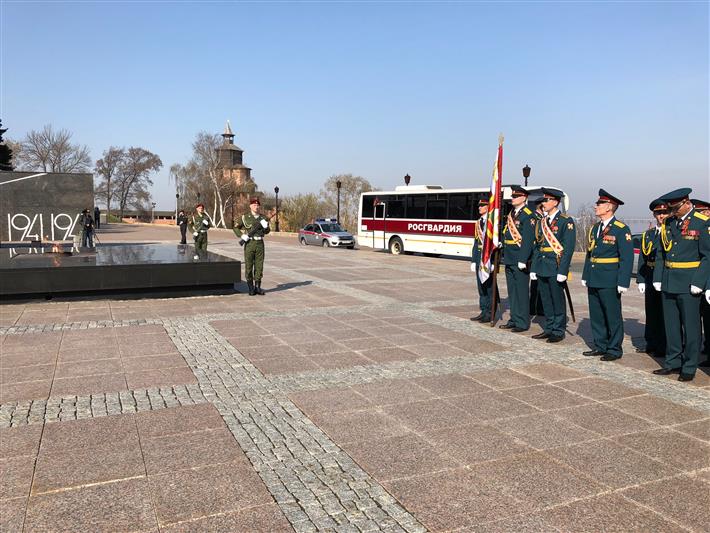 В Нижнем Новгороде стартовал приволжский этап автопробега Росгвардии «Вахта памяти. Сыны Великой Победы» (фото, видео)