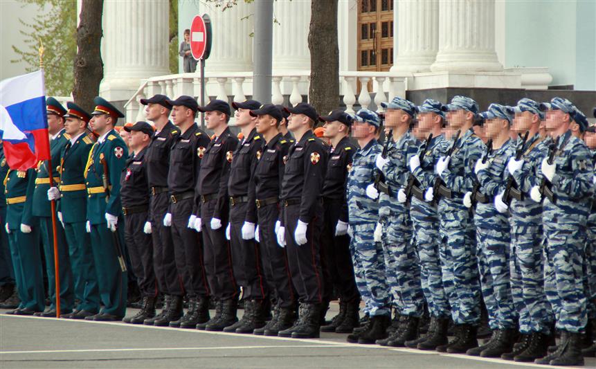 В Приволжском округе подразделения Росгвардии приняли участие в генеральных репетициях парадов и праздничных шествий
