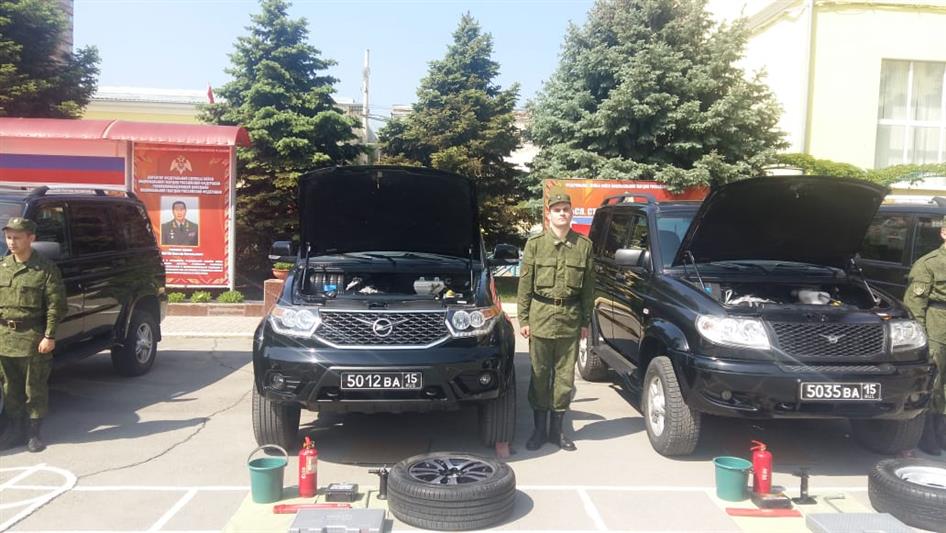 В Южном округе Росгвардии состоялся годовой технический осмотр транспортных средств