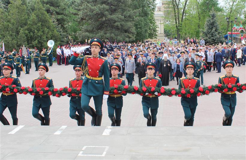 В Ростовской области сотрудники Росгвардии приняли участие в торжествах в честь Дня Победы 