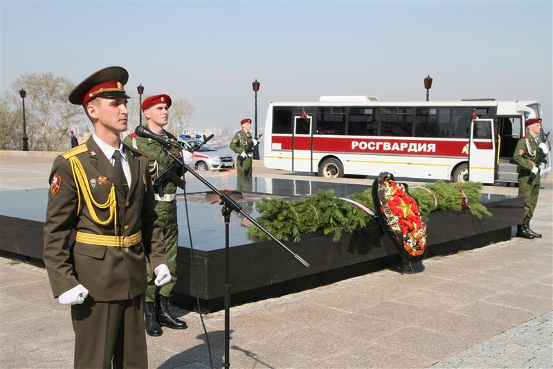 В Нижнем Новгороде стартовал приволжский этап автопробега Росгвардии «Вахта памяти. Сыны Великой Победы» (фото, видео)