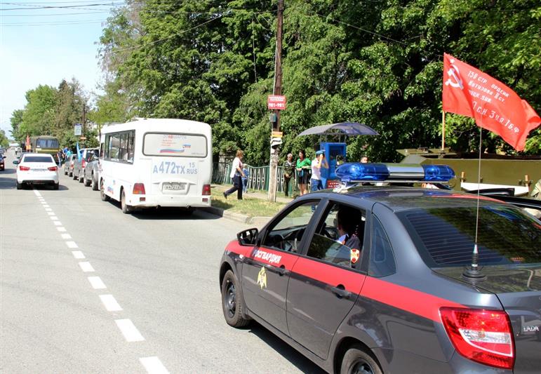 В Северной Осетии прошёл автопробег Росгвардии «Вахта Памяти. Сыны Великой Победы» (фото, видео)