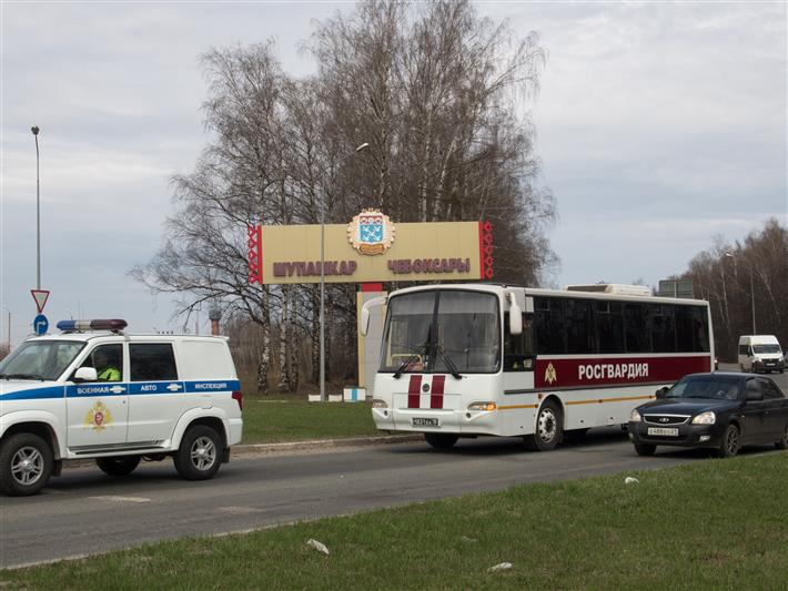 Участники Приволжского этапа автопробега Росгвардии «Вахта памяти. Сыны Великой Победы» посетили памятные места Чувашии