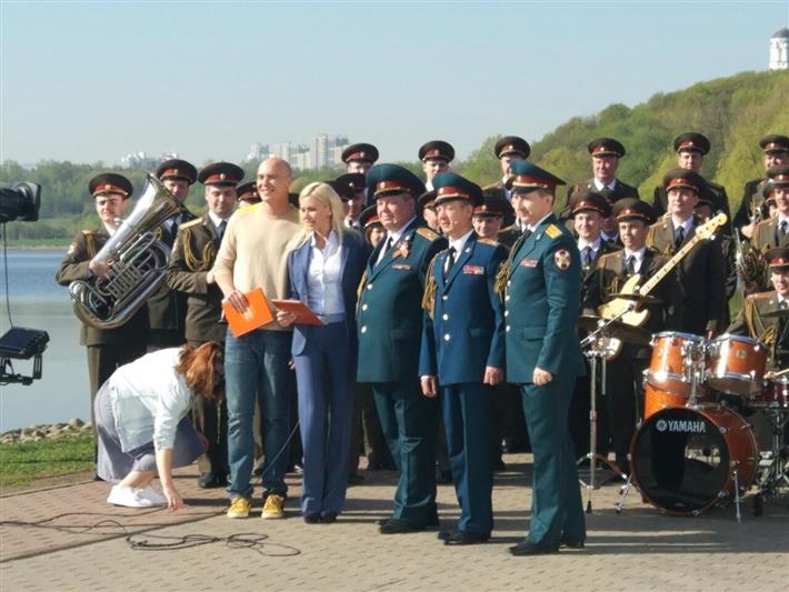 Образцово-показательный оркестр Росгвардии выступил в прямом эфире Первого канала (фото, видео)