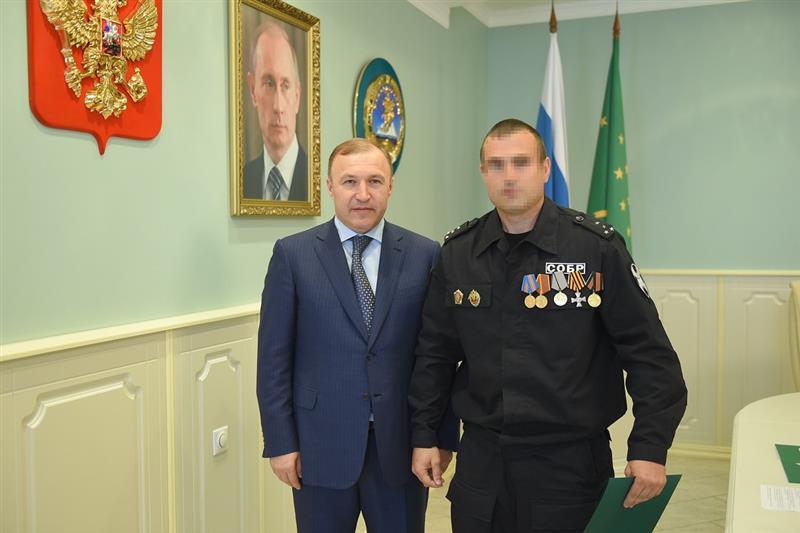 Глава Республики Адыгея объявил благодарность росгвардейцам
