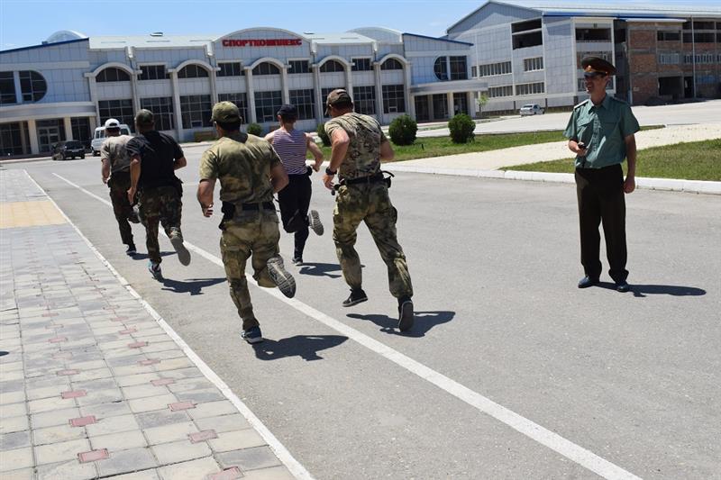 В Управлении Росгвардии по Республике Дагестан прошли соревнования по служебному биатлону