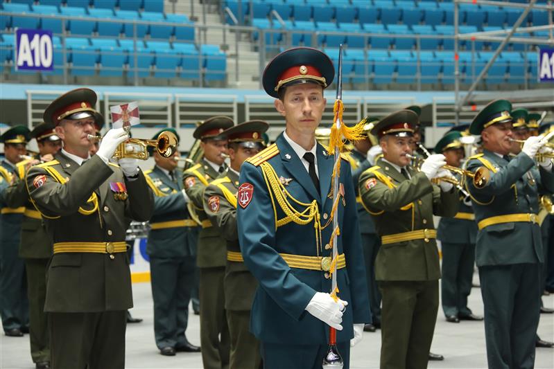 Военные музыканты Росгвардии покорили публику на международном фестивале военных оркестров в Астане
