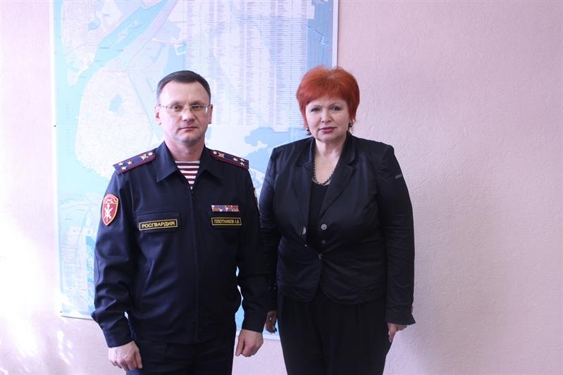 Уполномоченный по правам человека посетила территориальное управление Росгвардии по Архангельской области