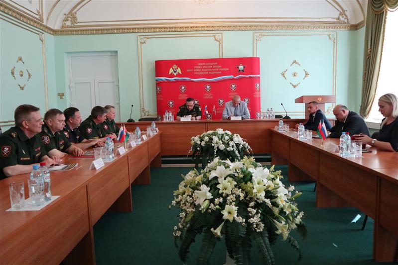 Представители внутренних войск МВД Республики Беларусь посетили Северо-Западный округ войск национальной гвардии Российской Федерации