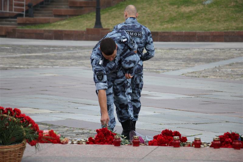 Росгвардия приняла участие во всероссийской акции  «Свеча памяти» (фото)