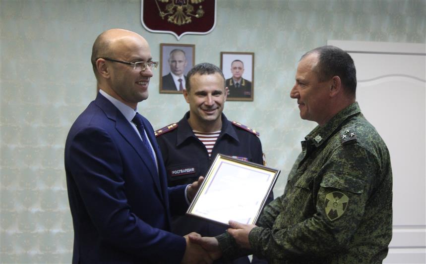 Главный федеральный инспектор по Республике Карелия встретился с офицерами Росгвардии