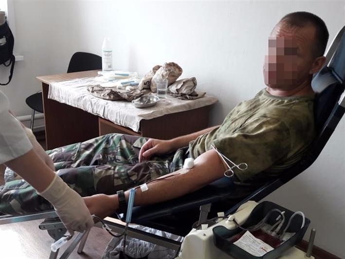 В Кузбассе сотрудники Росгвардии приняли участие в добровольной сдаче крови