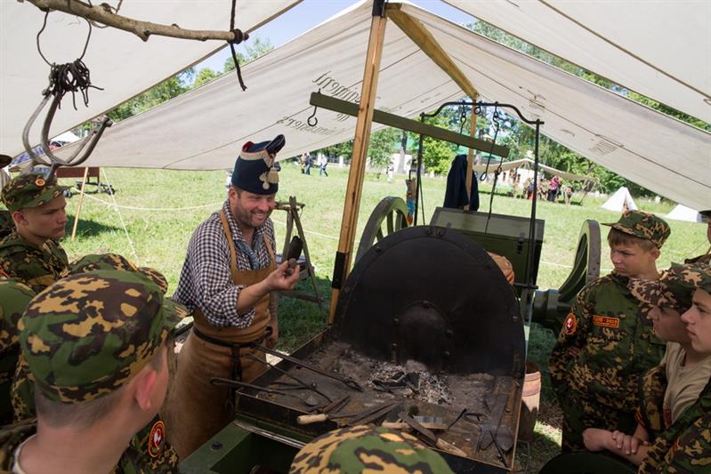 Детско-юношеский военно-патриотический лагерь «Ратники Отечества. Бородино-2018»
