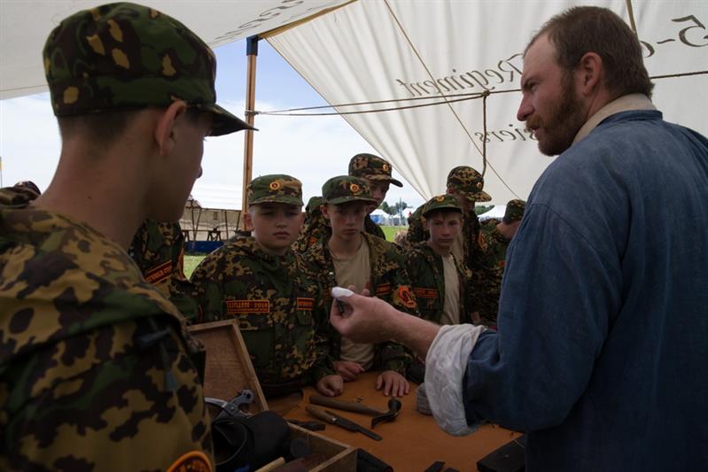 Детско-юношеский военно-патриотический лагерь «Ратники Отечества. Бородино-2018»