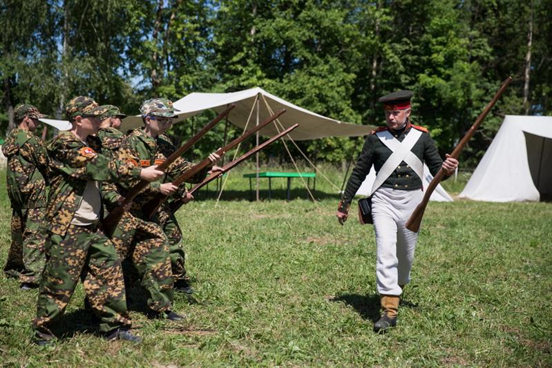 Детско-юношеский военно-патриотический лагерь «Ратники Отечества. Бородино-2018»