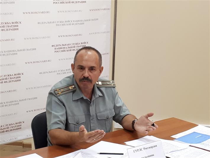 Представители центрального аппарата ответили на вопросы сотрудников Управления Росгвардии по Республике Дагестан 