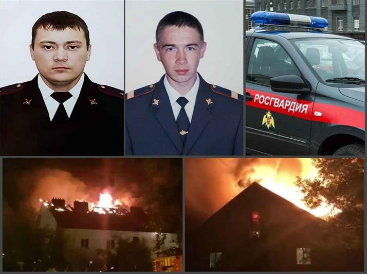 В Башкирии сотрудники Росгвардии эвакуировали четырёх человек из горящего жилого дома