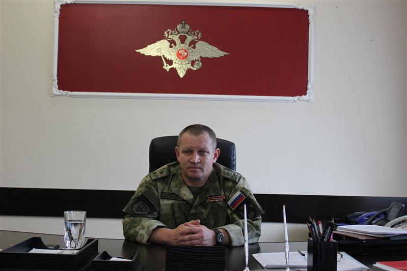 В Нальчике личному составу Управления Росгвардии по Кабардино-Балкарской Республике представлен новый руководитель 