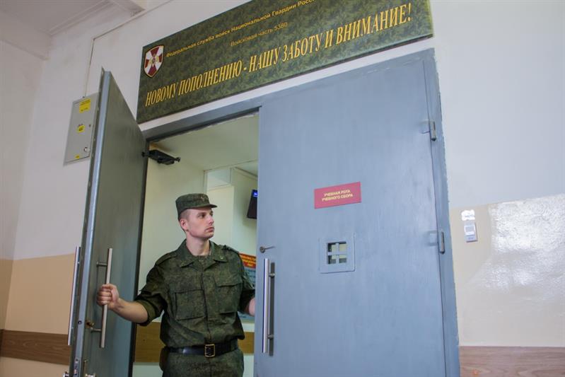 Новобранцы центральной войсковой комендатуры