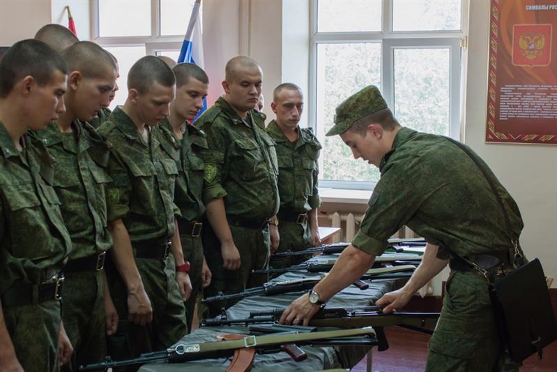 Новобранцы центральной войсковой комендатуры