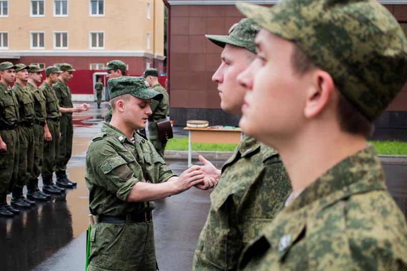 Новобранцы центральной войсковой комендатуры